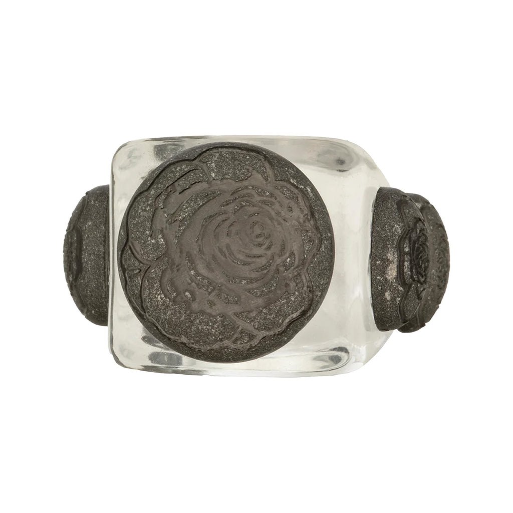 The Old Silver ring in silver and clear colours from the brand LA MANSO