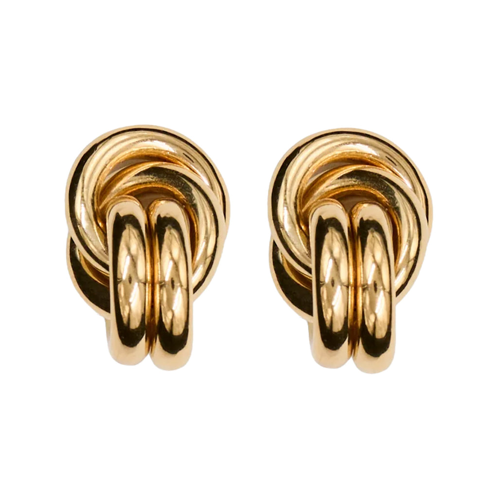 The Vera stud earrings in gold colour from the brand LIÉ STUDIO