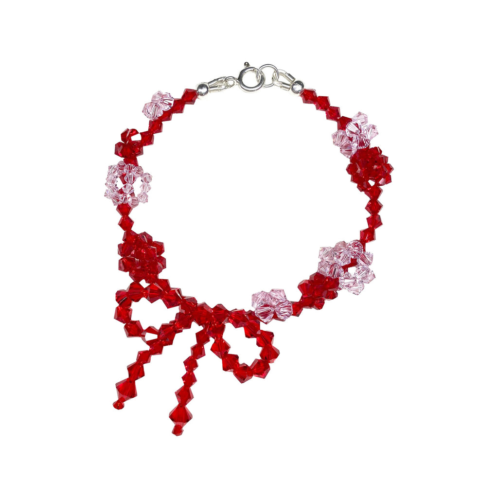 The I Could Only Love You More bracelet in silver and red colours from the brand MARGAUX STUDIOS