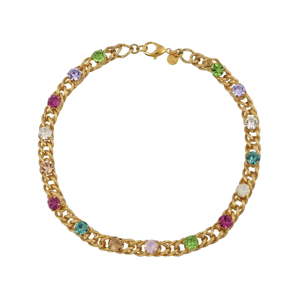 The Silicon Valley necklace in gold, red and green colour from the brand MAYOL