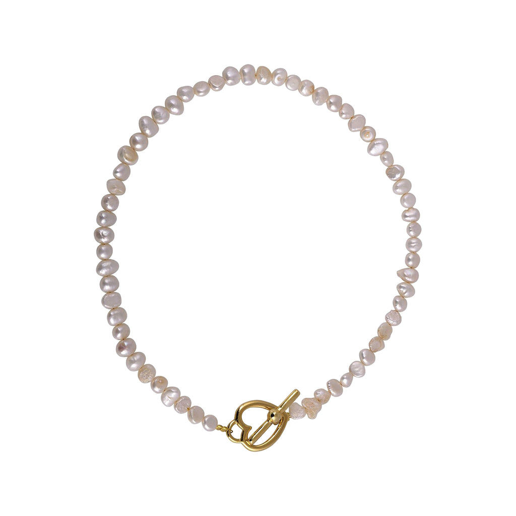 The suddenly necklace in gold and white colour from the brand