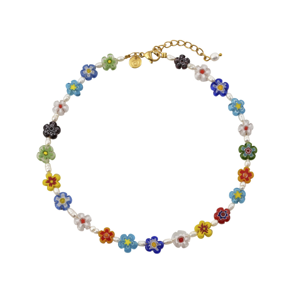 The Sweet Valley high choker in gold and multicolor from the brand MAYOL JEWELRY