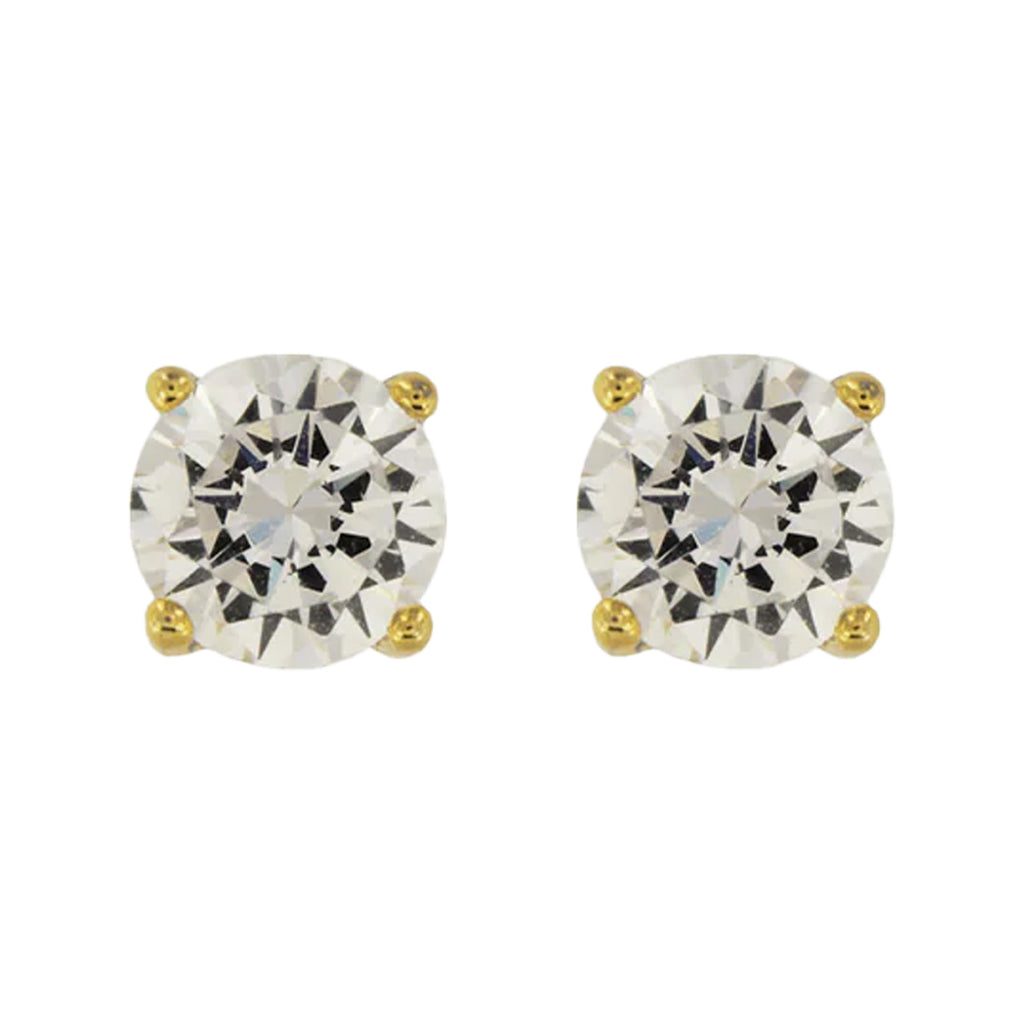 The Dazzle earrings in gold and clear colours from the brand MESH