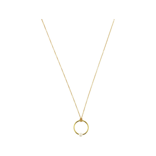 The Halo necklace in gold colour from the brand MESH