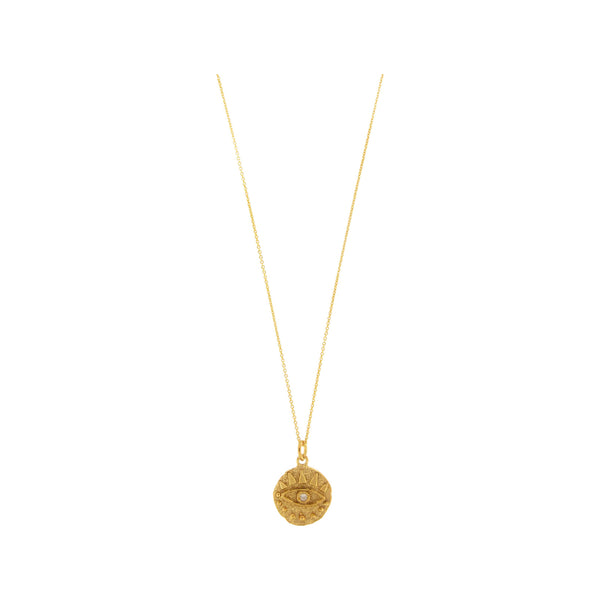 The Round Eye necklace in gold colour from the brand MESH