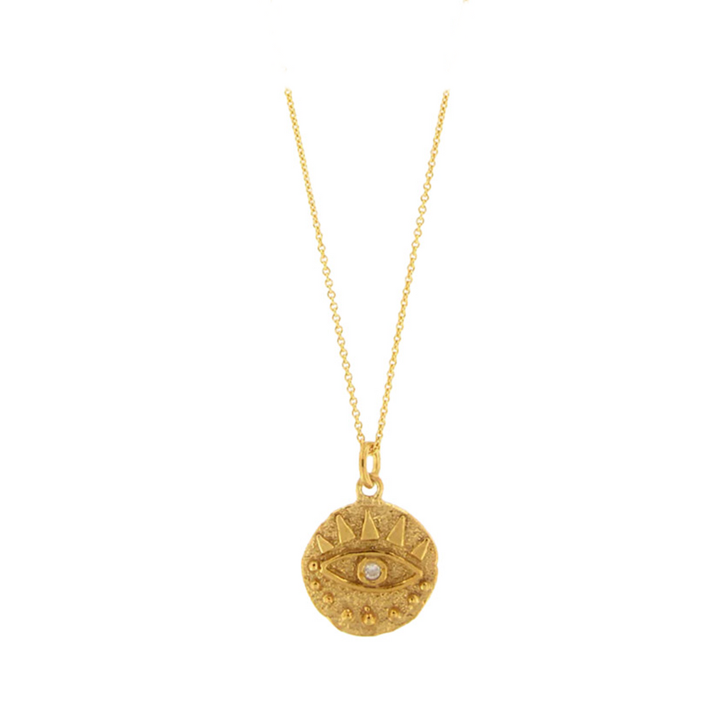 The Round Eye necklace in gold colour from the brand MESH