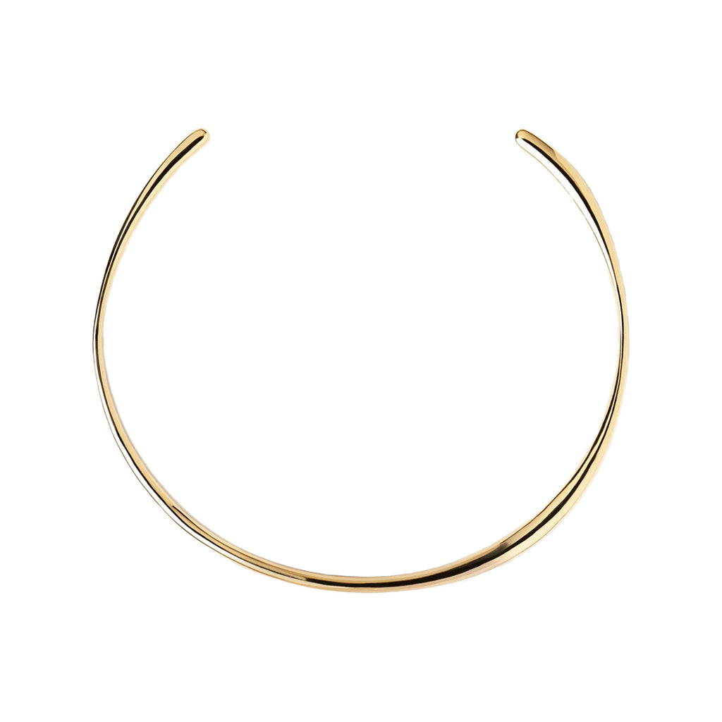 The Pirouette necklace in gold colour from the brand P D PAOLA