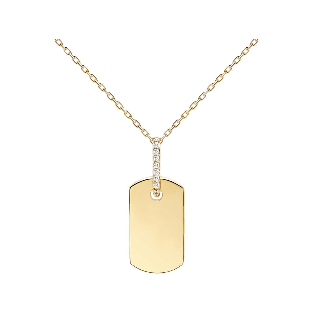 The Talisman necklace in gold and clear colours from the brand P D PAOLA