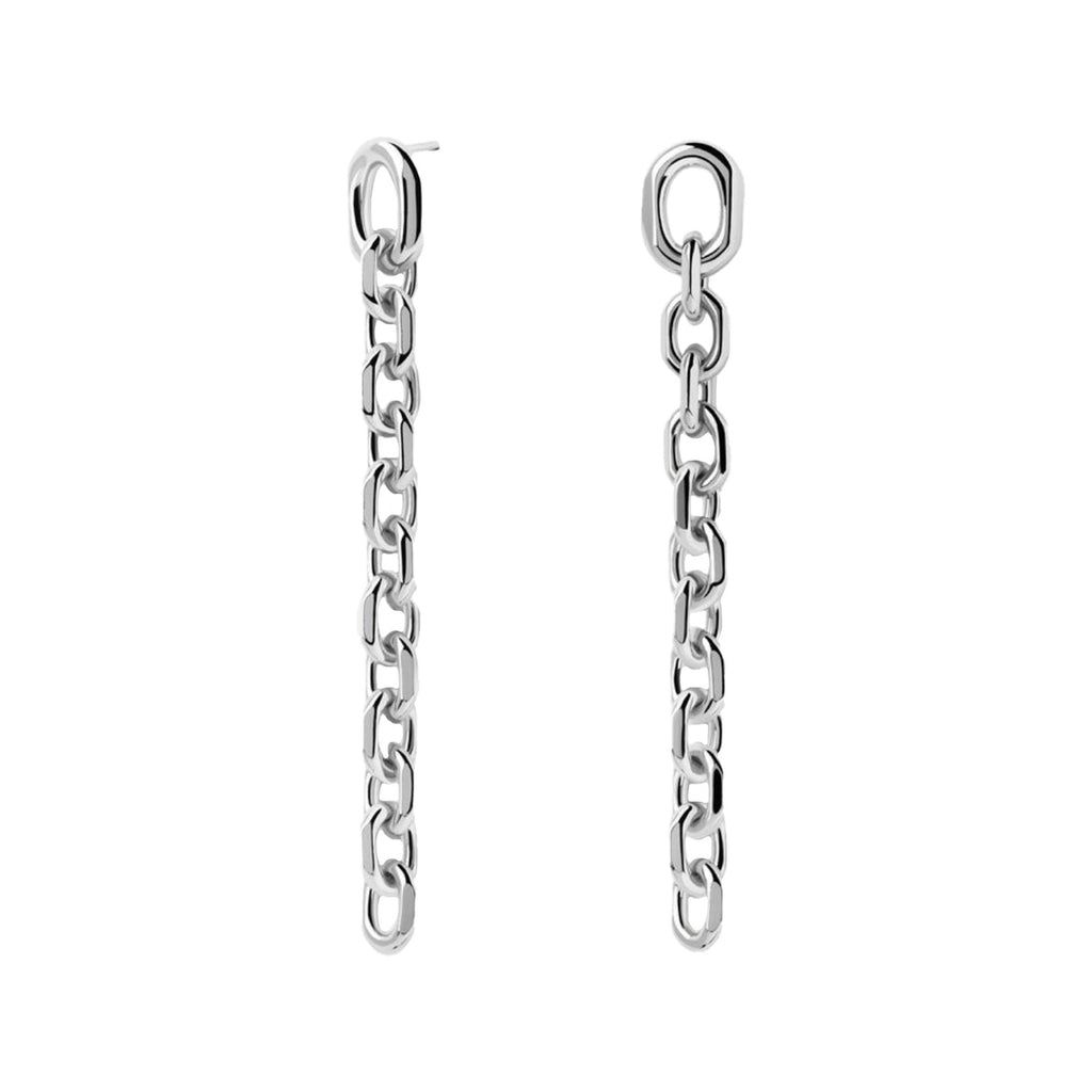 The Vesta earrings in silver colour from the brand P D PAOLA