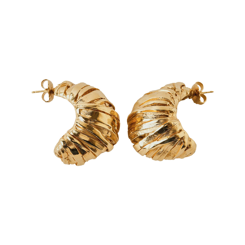 The Blass earrings in gold colour from the brand PAOLA SIGHINOLFI