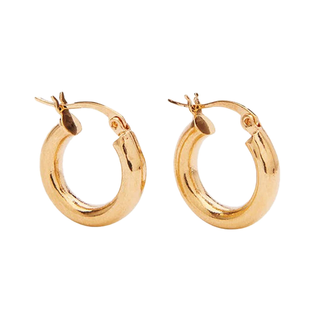 The Amanda medium hoop earrings in gold colour from the brand PICO COPENHAGEN