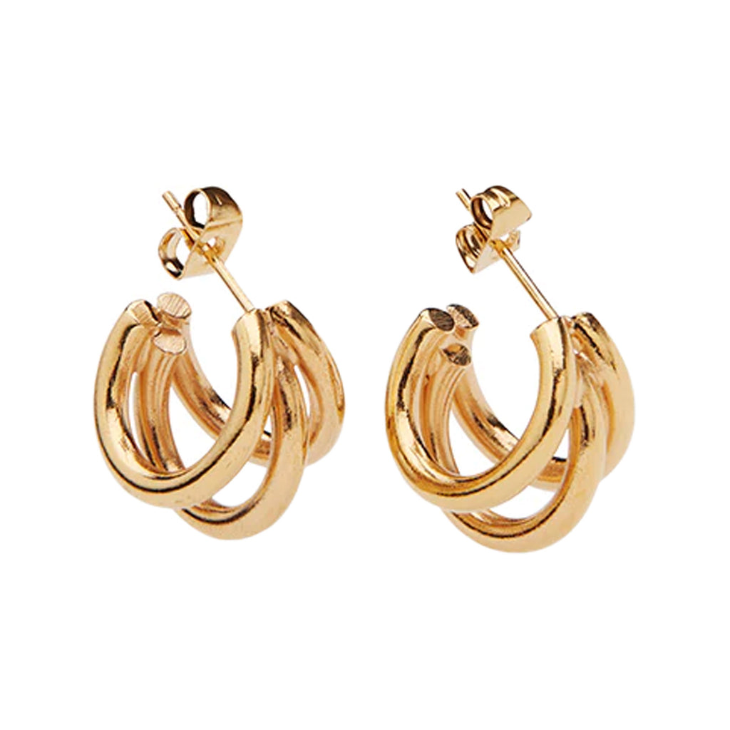 he Mai micro earrings in gold colour from the brand PICO COPENHAGEN