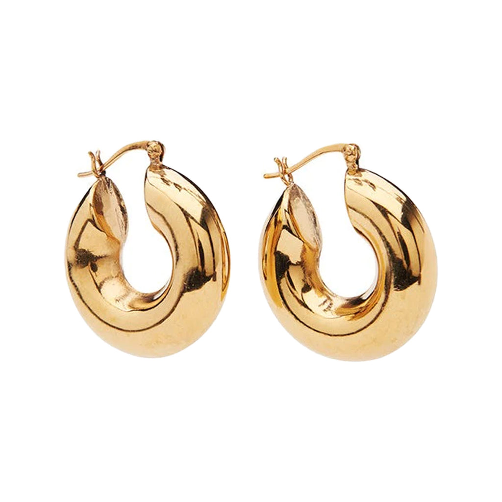 The Mara chunky hoop earrings in gold colour from PICO COPENHAGEN