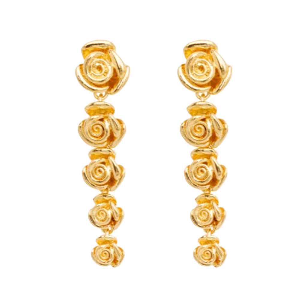 The Rose Quintet stud earrings in gold colour from the brand PICO COPENHAGEN