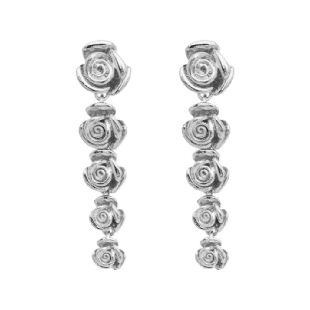 The Rose Quintet stud earrings in silver colour from the brand PICO COPENHAGEN