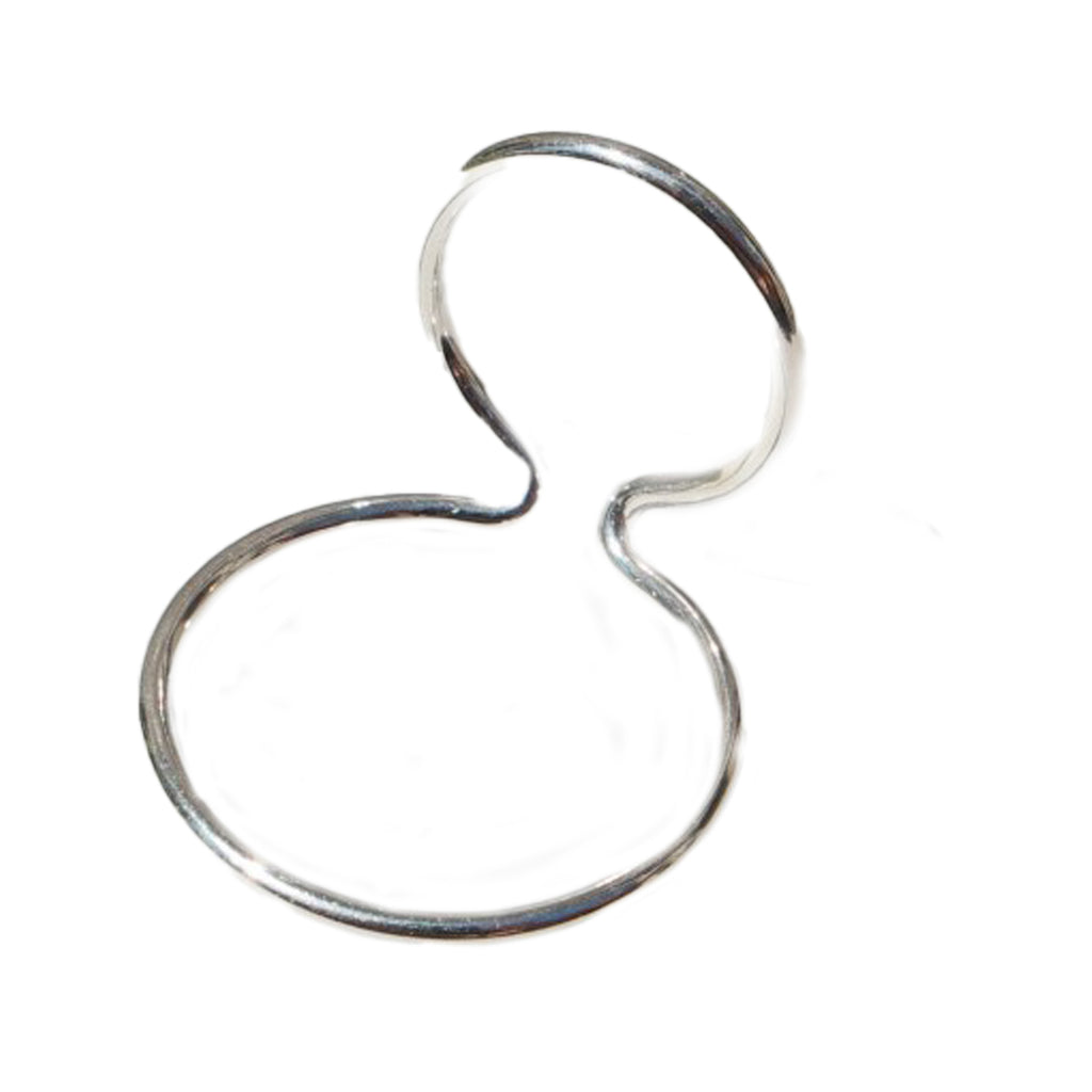 The wire double earcuff no1 in silver colour from the brand SASKIA DIEZ