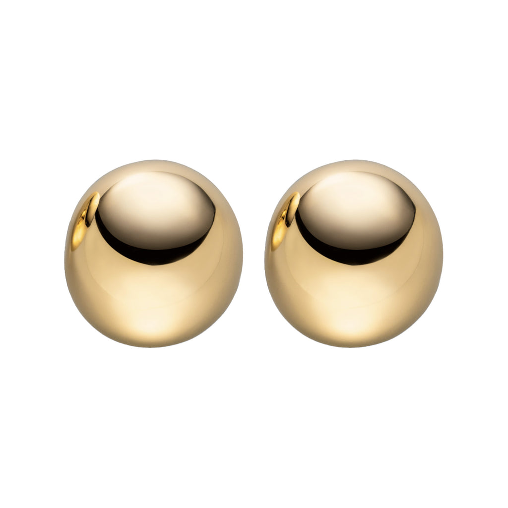 The ample stud earrings in gold colour from the brand UNCOMMON MATTERS