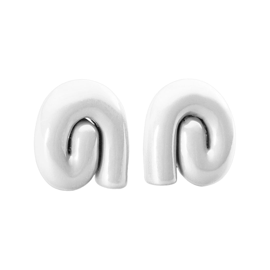 The Nimbus earrings in white colour from the brand UNCOMMON MATTERS